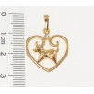 Кулон Xuping Позолота 18K Серце Знак Східного Зодіаку Собака для ланцюжка до 6мм фото №2