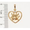 Кулон Xuping Позолота 18K Серце Знак Східного Зодіаку Свиня для ланцюжка до 6мм фото №2