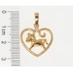 Кулон Xuping Позолота 18K Серце Знак Східного Зодіаку Кінь для ланцюжка до 6мм фото №2