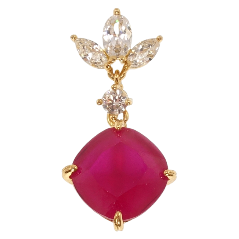 Кулон Xuping Позолота 18K Изящный блеск фианитов для цепочки до 3мм фото №18