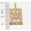 Кулон Xuping Позолота 18K Меандровый орнамент с цирконием для цепочки до 5мм фото №2