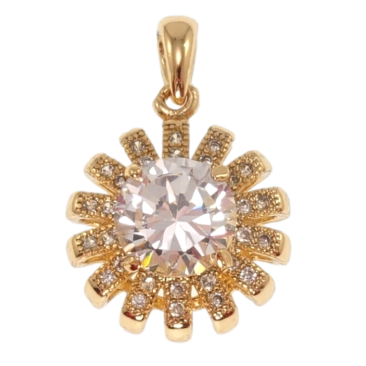 Кулон Xuping Позолота 18K Вставка фіаніт для ланцюжка до 2мм фото №22