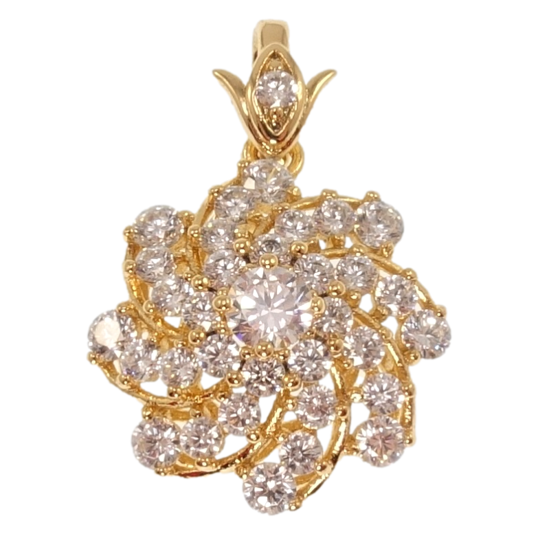 Кулон Xuping Позолота 18K Инкрустация цирконием для цепочки до 4мм фото №1