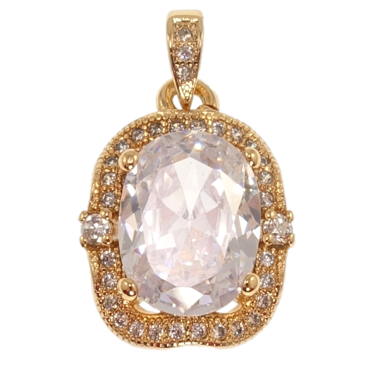 Кулон Xuping Позолота 18K Фіаніт з цирконієм для ланцюжка до 4мм фото №22