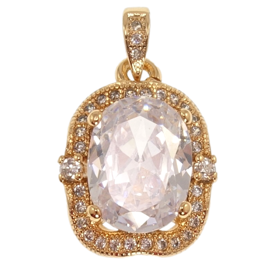 Кулон Xuping Позолота 18K Фіаніт з цирконієм для ланцюжка до 4мм фото №1