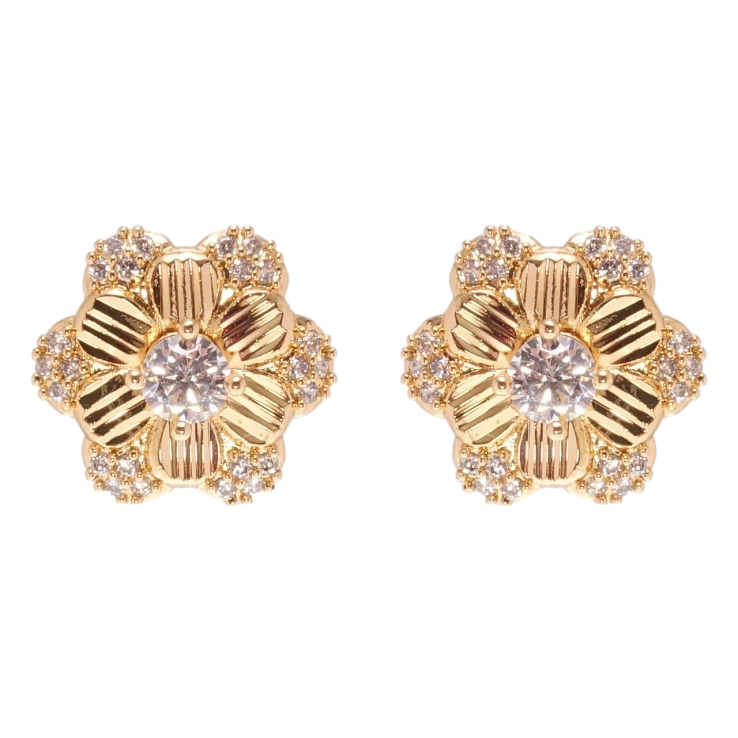 Сережки Xuping Позолота 18K пусети Квіточки фото №23