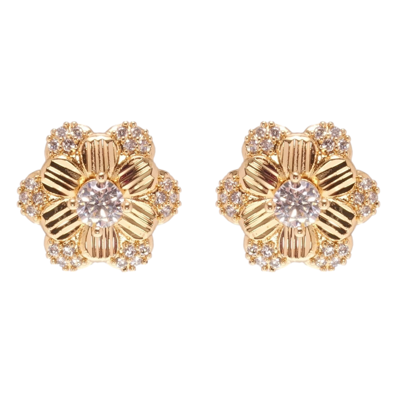 Сережки Xuping Позолота 18K пусети Квіточки фото №1