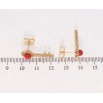 Серьги Xuping Позолота 18K пусеты Ключики фото №2