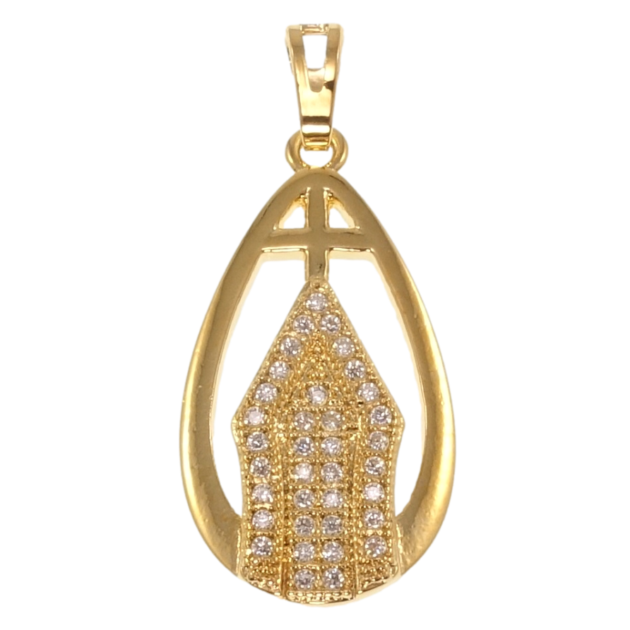 Кулон Xuping Позолота 18K Храм інкрустація цирконієм для ланцюжка до 5мм фото №1