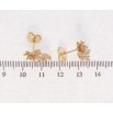 Сережки Xuping Позолота 18K пусети Квіточки з цирконієм фото №2