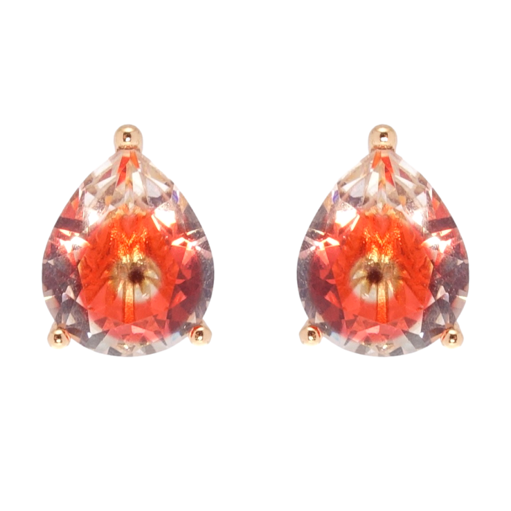 Серьги Xuping Позолота 18K пусеты Фианиты фото №16