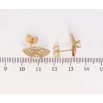 Сережки Xuping Позолота 18K пусети Інкрустація цирконієм фото №2