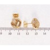 Серьги Xuping Позолота 18K пусеты Резные сердечки фото №2