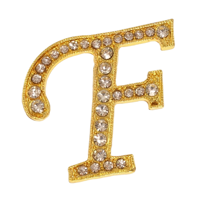 Брошка Літера F фото №7