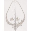 Набір Xuping Родій Сережки Кольє Квітка з метеликами розмір 42-44,5см х 3мм фото №2