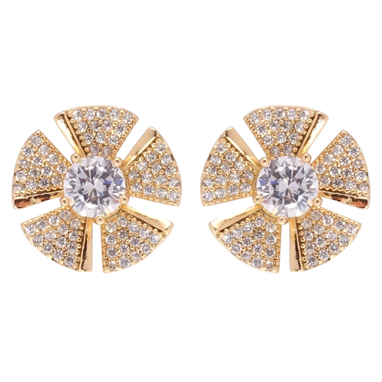 Сережки Xuping Позолота 18K пусети Квіточки фото №1