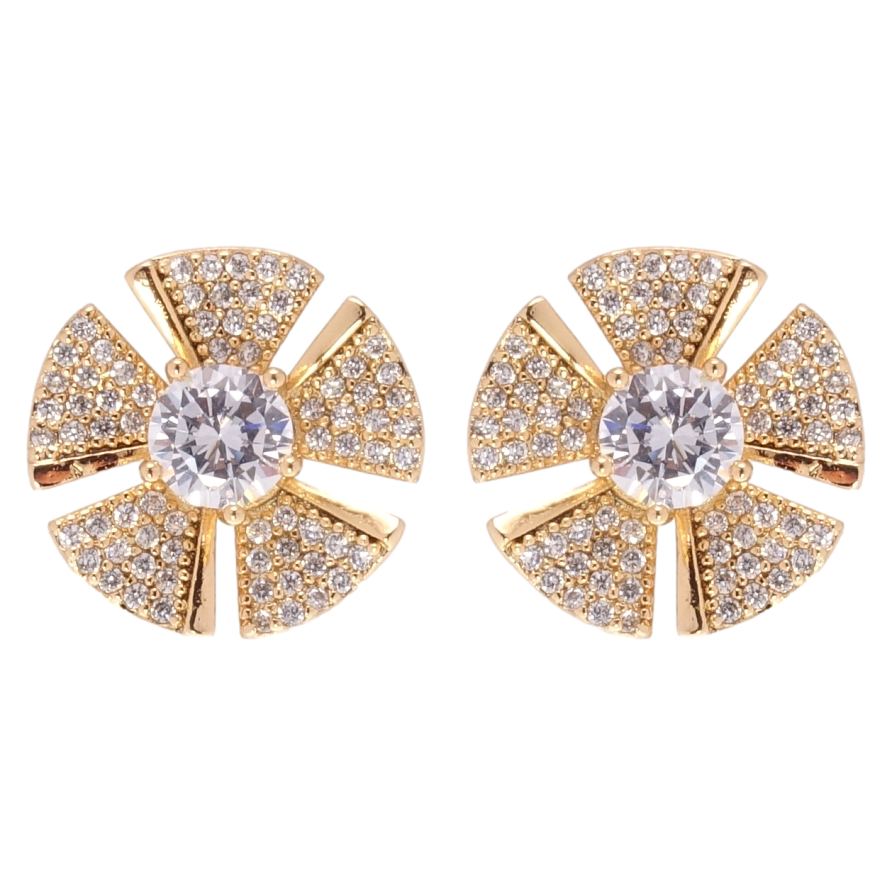 Сережки Xuping Позолота 18K пусети Квіточки фото №1