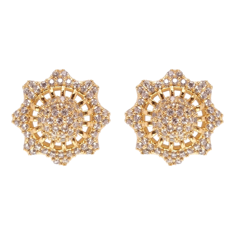 Сережки Xuping Позолота 18K пусети Інкрустація цирконієм фото №1