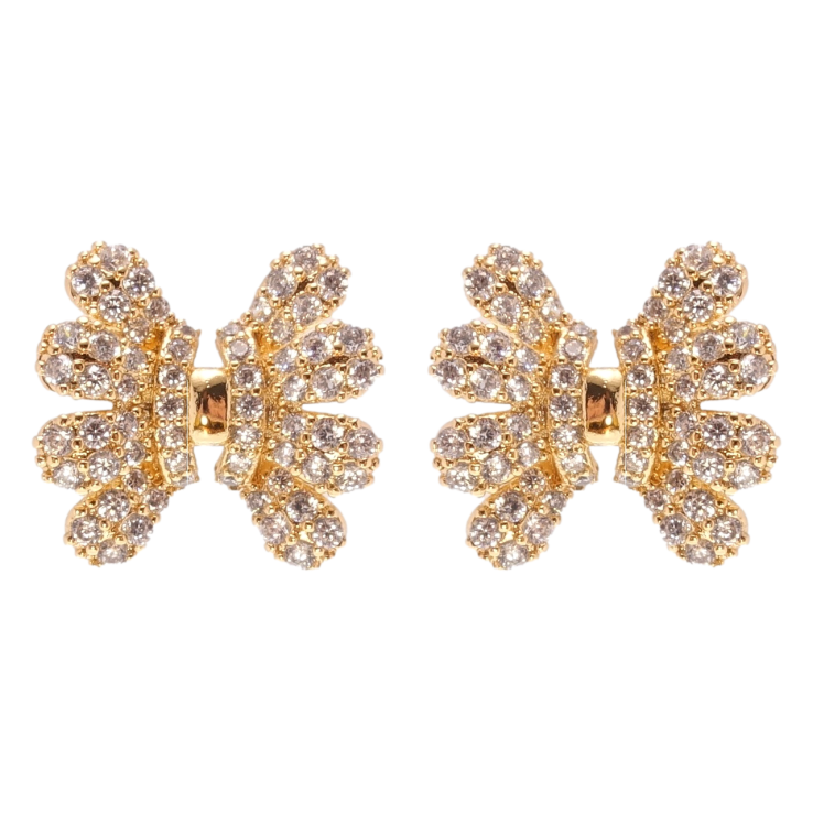 Сережки Xuping Позолота 18K пусети Інкрустація цирконієм фото №3