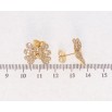 Сережки Xuping Позолота 18K пусети Інкрустація цирконієм фото №2