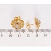 Сережки Xuping Позолота 18K пусети Квіточки фото №2