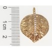 Кулон Xuping Позолота 18K Лист з цирконієм для ланцюжка до 2мм фото №2
