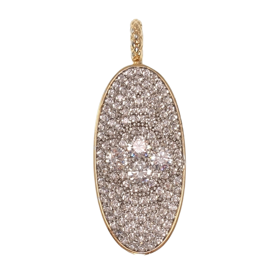 Кулон Xuping Позолота 18K + Родій Інкрустація цирконієм для ланцюжка до 4мм фото №1