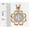 Кулон Xuping Позолота 18K + Родий Цветок для цепочки до 4мм фото №2