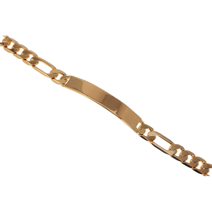 Браслет Xuping Позолота 18K Плетение Фигаро с вставкой длина 19см х 8мм фото №25