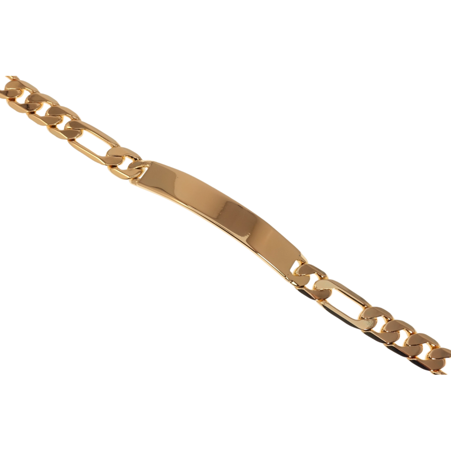 Браслет Xuping Позолота 18K Плетение Фигаро с вставкой длина 19см х 8мм фото №1