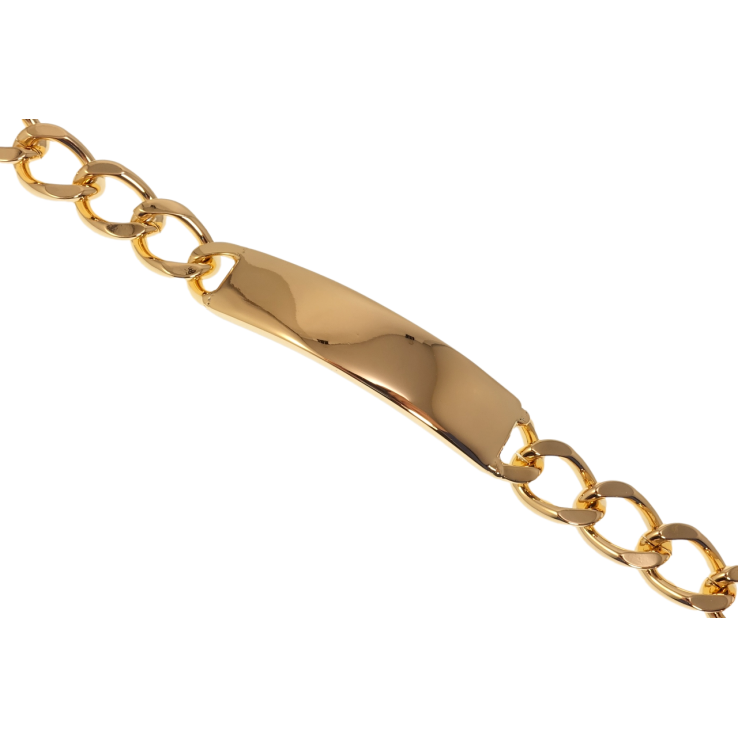 Браслет Xuping Позолота 18K Панцирное плетение с вставкой длина 20см х 10мм фото №5