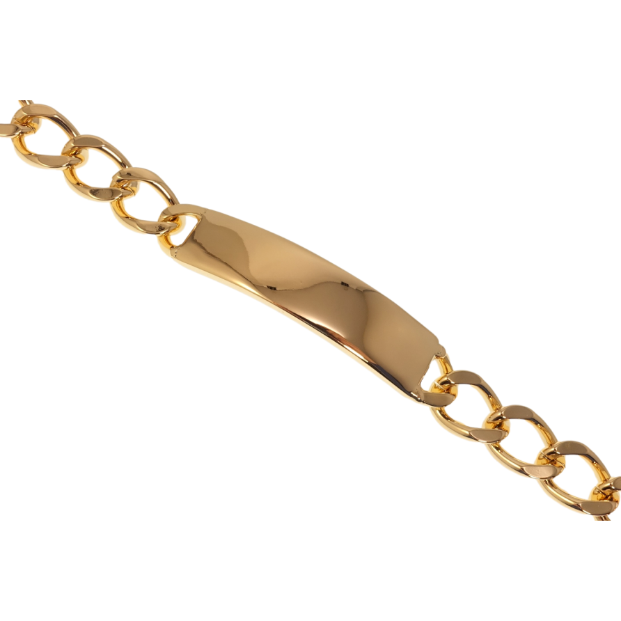 Браслет Xuping Позолота 18K Панцирное плетение с вставкой длина 20см х 10мм фото №1