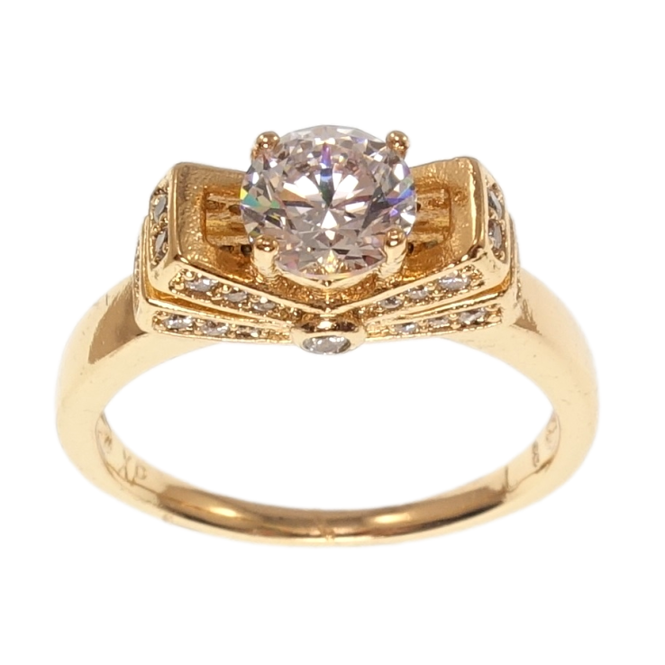 Каблучка Xuping Позолота 18K Інкрустація цирконій фото №17 Каблучка Xuping Позолота 18K Інкрустація цирконій фото №17