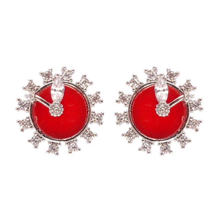 Серьги Xuping Родий пусеты Часики фото №12