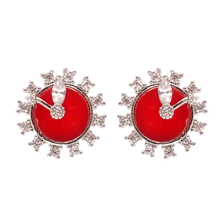 Сережки Xuping Родій пусети Часики фото №7