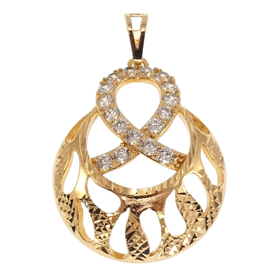 Кулон Xuping Позолота 18K Різний орнамент з цирконієм для ланцюжка до 7мм фото №1