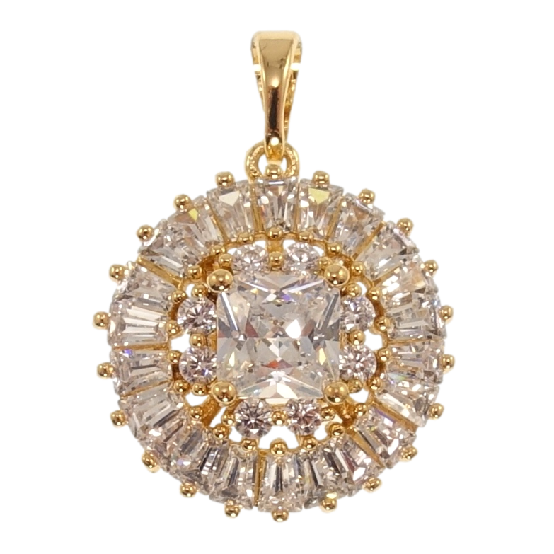 Кулон Xuping Позолота 18K Інкрустація цирконієм для ланцюжка до 5мм фото №1