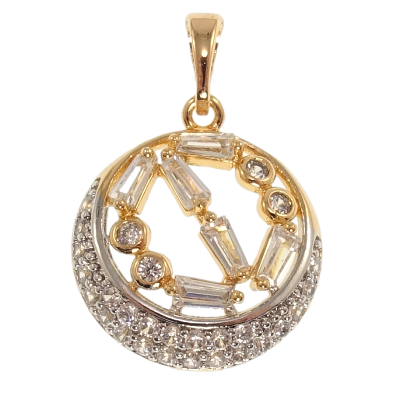 Кулон Xuping Позолота 18K+ Родій Інкрустація цирконій для ланцюжка до 5мм фото №1