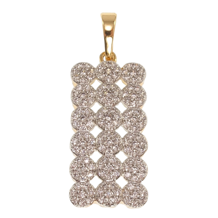 Кулон Xuping Позолота 18K + Родий Инкрустация цирконий для цепочки до 5мм фото №6