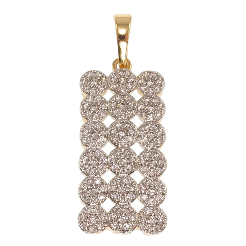 Кулон Xuping Позолота 18K + Родий Инкрустация цирконий для цепочки до 5мм фото №1