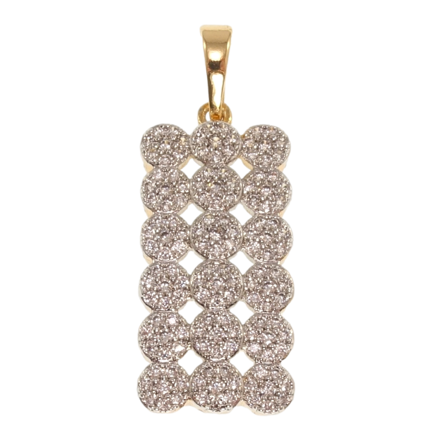 Кулон Xuping Позолота 18K + Родий Инкрустация цирконий для цепочки до 5мм фото №1