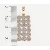 Кулон Xuping Позолота 18K + Родий Инкрустация цирконий для цепочки до 5мм фото №2