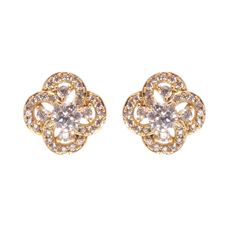 Сережки Xuping Позолота 18K пусети Квіточки фото №24