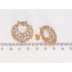 Серьги Xuping Позолота 18K пусеты Инкрустация цирконием фото №2