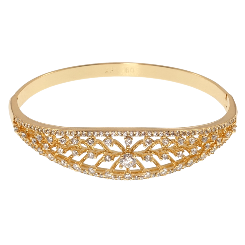 Браслет Xuping Позолота 18K Інкрустація цирконієм ø 6см фото №1