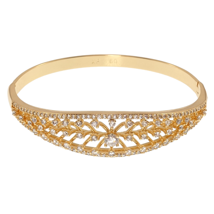 Браслет Xuping Позолота 18K Инкрустация цирконием ø 6см фото №1