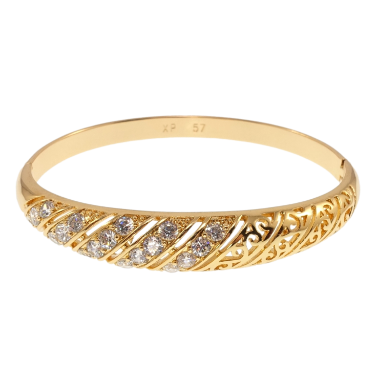 Браслет Xuping Позолота 18K Инкрустация цирконием ø 5,7см фото №16
