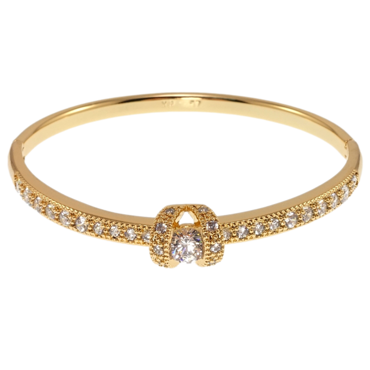 Браслет Xuping Позолота 18K Инкрустация цирконием ø 5,7см фото №15