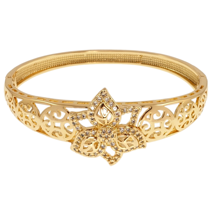 Браслет Xuping Позолота 18K Цветочный орнамент ø 6см фото №21