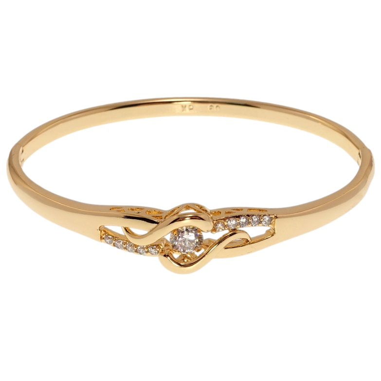 Браслет Xuping Позолота 18K Танцюючий кристал ø 6см фото №1